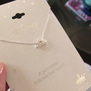 Sterling Silver Disney Princess Crown Necklace